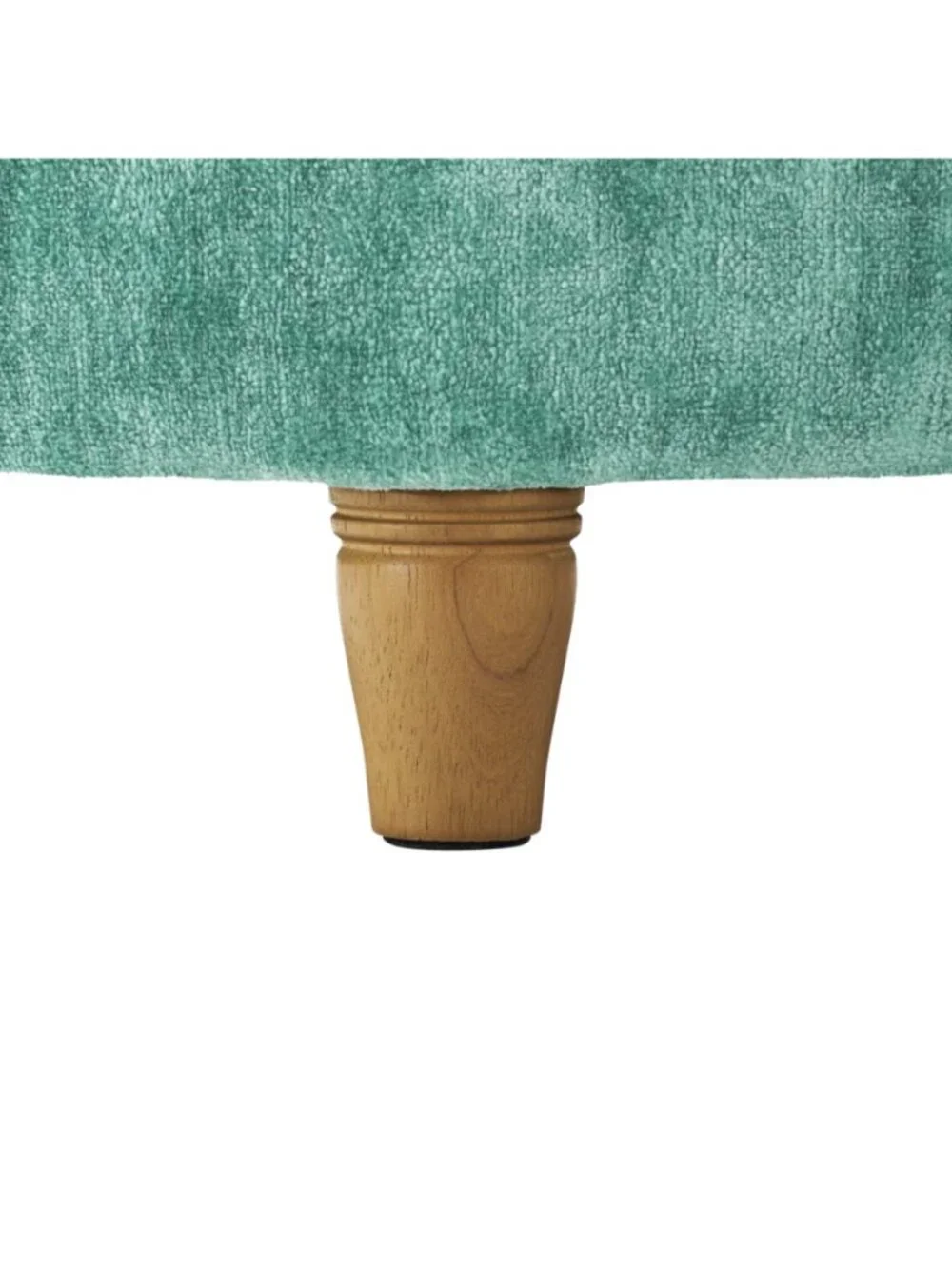 The Pioneer Woman Home Green Footstools Harper Round Velvet Storage Jade Ottoman